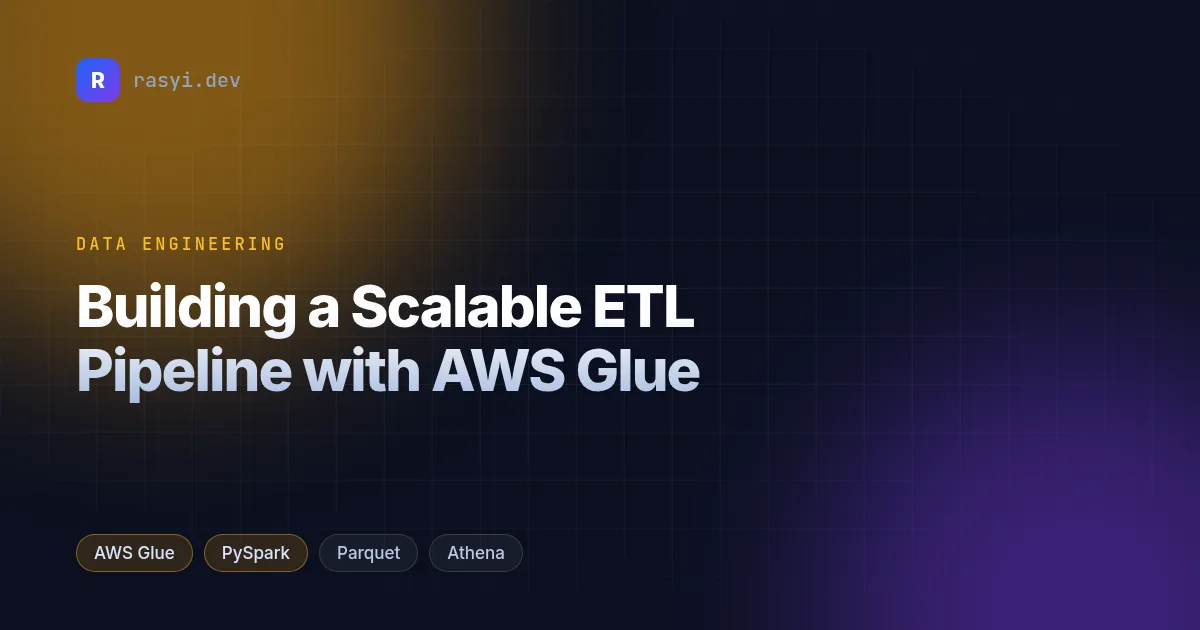 Building a Scalable ETL Pipeline with AWS Glue (CSV to Parquet + Partitioning)